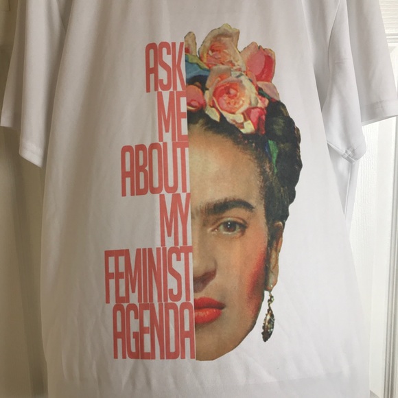 frida Khalo Tops - Frida Khalo “Ask me about my feminist agenda” tee